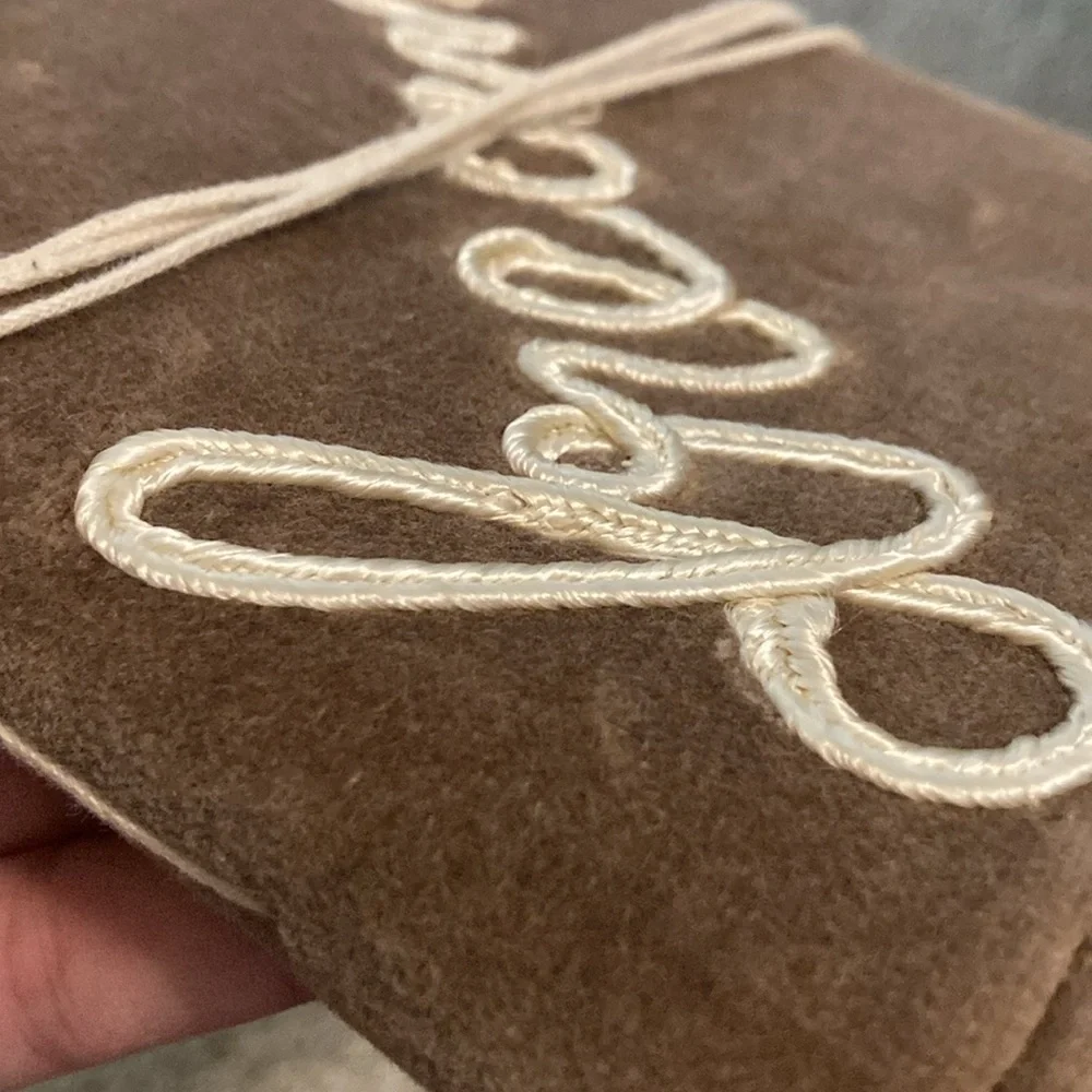 Primitives by Kathy Brown Velvet 'dream' Journal with Cream Embroidery